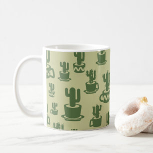 Succulus cactus silhouette i kopp och pots