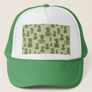 Succulus cactus silhouette i kopp och pots keps