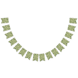 Succulus cactus silhouette i kopp och pots vimplar