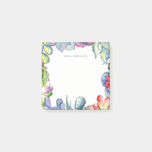 Succulus cactus vattencolor post-it block