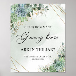 Succulus grey gissar hur många Gummy Bear Poster