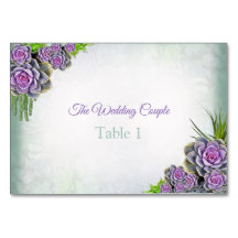 Succulus of Sea Grönt, Violet Bord-kort