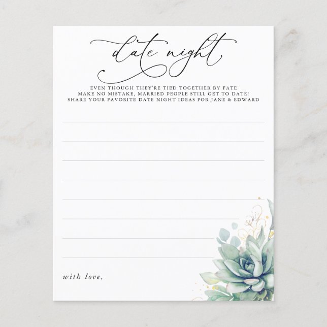 Succuly Grey Date Nattideas (Framsida)