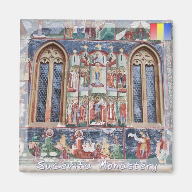 Sucevita Monastery Magnet (Framsidan)
