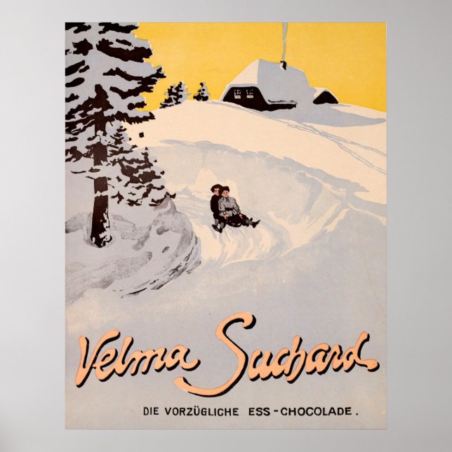 Suchard Velma, Die Vorzügliche Ess Chocolade Poster (Framsidan)