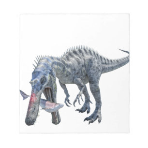 Suchomimus Dinosaur som äter en haj Anteckningsblock