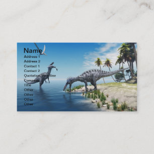 Suchomimus Dinosaurs-Affärskort Visitkort