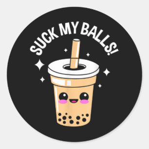 Suck Bollar Boba Runt Klistermärke