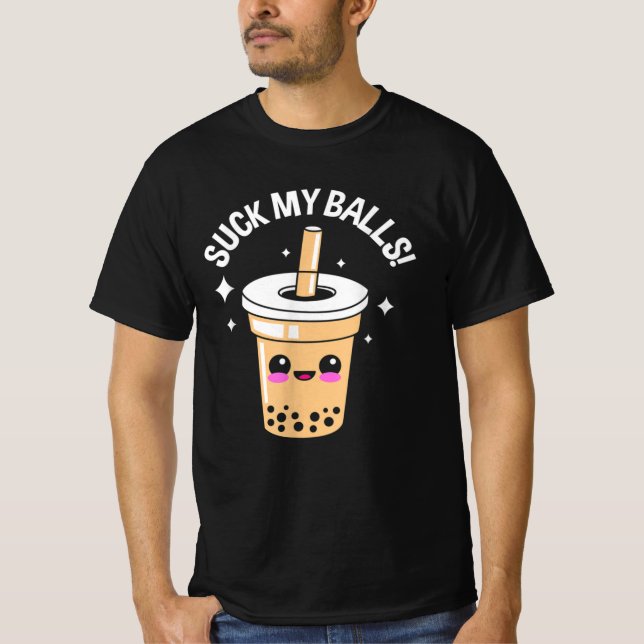 Suck Bollar Boba T Shirt (Framsida)