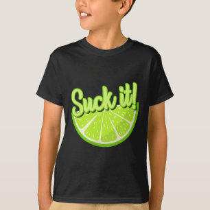 Suck den mexikanska Grönten Lime Slice Lemon Älska T Shirt