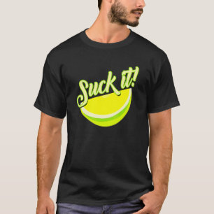 Suck den mexikanska Grönten Lime Slice Lemon Kärle T Shirt
