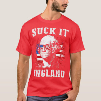 Suck det England lustigt 4:e juli Memorial Day T Shirt