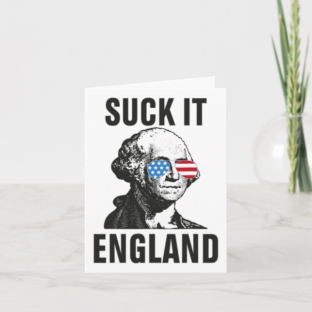Suck-it England, 4:e juli George Washingto Kort (Framsida)