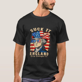Suck It England, 4:e juli George Washingto T Shirt