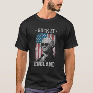 Suck It England, 4:e juli George Washingto T Shirt