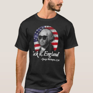 Suck It England 4:e juli George Washington 177 T Shirt