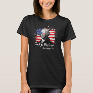 Suck It England 4:e juli - George Washington 8 T Shirt