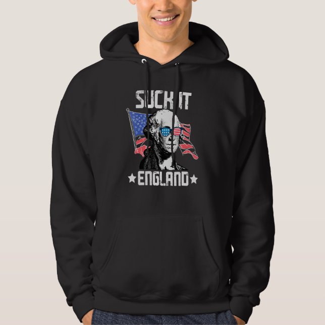 Suck It England 4:e juli Hoodie (Framsida)