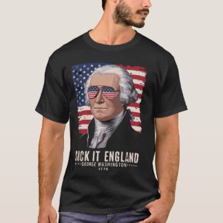 SUCK-IT ENGLAND 4 juli George Washingto T Shirt