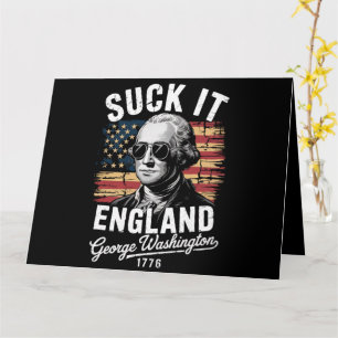 Suck It England 4 juli George Washington 1776 Kort