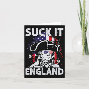 Suck It England Roligt 4:e Juli Minnesdag  Kort