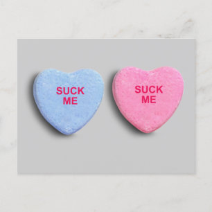 SUCK ME CANDY HEART VYKORT