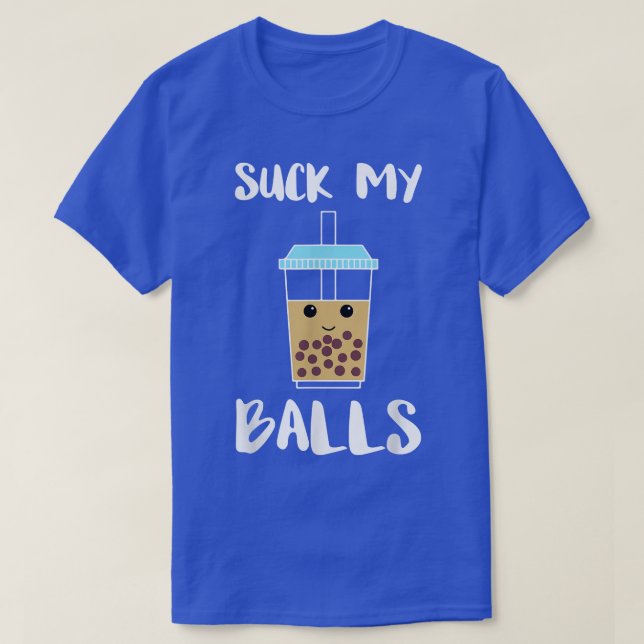 Suck min Bollar Boba Tea Bubble Tea T Shirt (Design framsida)