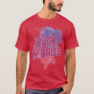 Suck min Bollar Bubble Tea Funny som säger Humor T Shirt