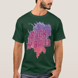 Suck min Bollar Bubble Tea Funny som säger Humor T Shirt