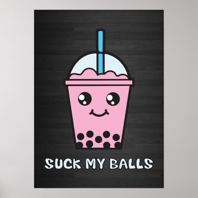 Suck min Bollar (Bubble Tea) Poster (Framsidan)