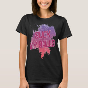 Suck min Bollar Bubble Tea som säger Humor T Shirt