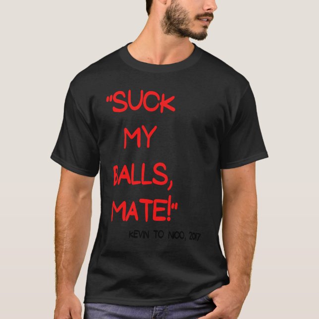 Suck min bollar kompis Hungary 2017 Comment T Shirt (Framsida)