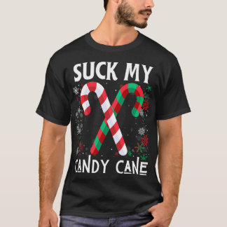 Suck min Candy cane ugga julsötare T Shirt