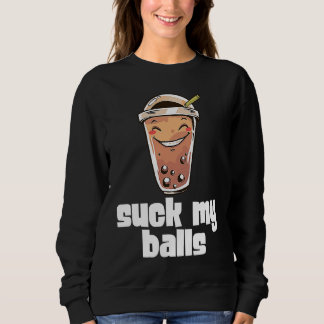 Suck My Balls Bubble Tea Boba Tapioca Pearl Drink T Shirt