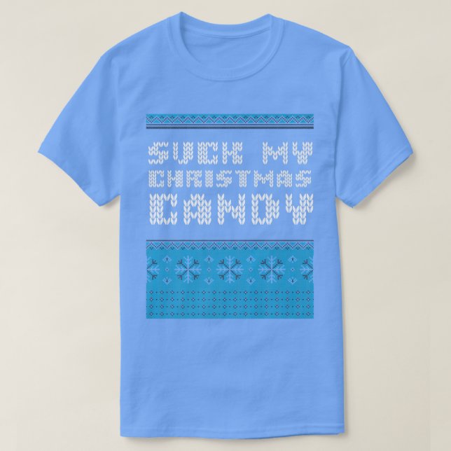 Suck My Christmas Candy Couples Adult Humor Lovers T Shirt (Design framsida)