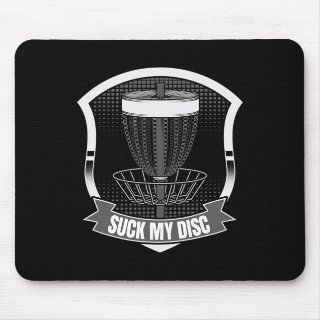 Suck My Disc Golf Gåvor För Discgolf Och Frisbee G Musmatta (Framsidan)