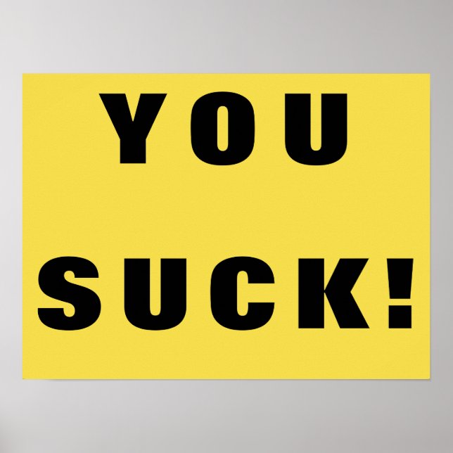 Suck! Poster (Framsidan)