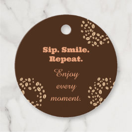 Suck Smil Upprepa Kaffe Älskare Present Tag Gåvor Etiketter