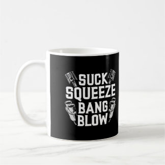 Suck Squeeze Bang Blow Funny Mechanic Gift Kaffemugg