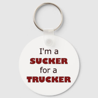 Sucker for a Trucker Keychain Nyckelring