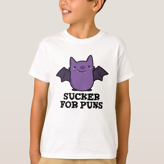 Sucker for Puns Funny Baby Fladdermus Pun T Shirt (Framsida)