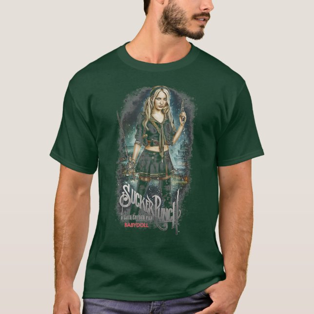 Sucker Slå Babydoll Poster T Shirt (Framsida)