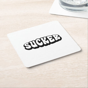 SUCKER UNDERLÄGG PAPPER KVADRAT