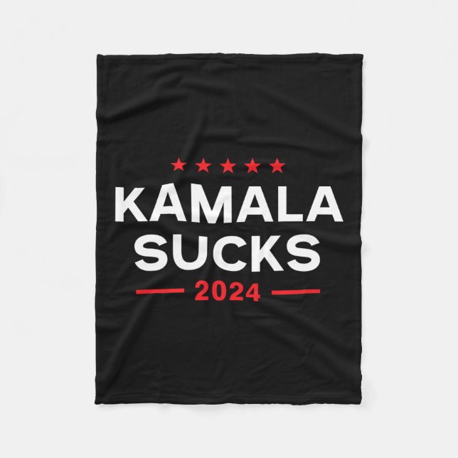 Sucks 2024 Anti Kamala Harris Fleecefilt (Framsidan)