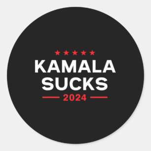 Sucks 2024 Anti Kamala Harris Runt Klistermärke