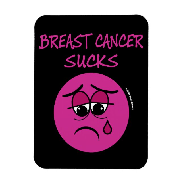 SUCKS.. bröstcancer Magnet (Vertikal)