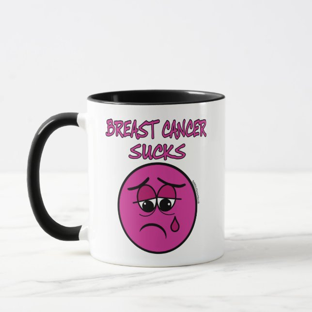SUCKS.. bröstcancer Mugg (Vänster)