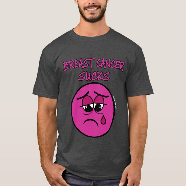 SUCKS.. bröstcancer T Shirt (Framsida)
