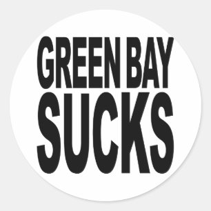 Sucks i grönt Bay Runt Klistermärke