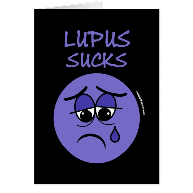 SUCKS.. Lupus Hälsningskort (Framsidan)